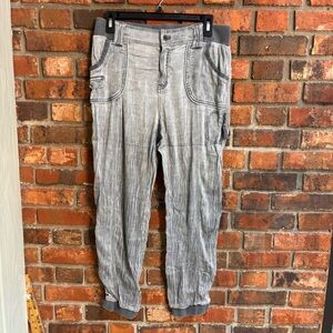 Marrakech womens Kringle textured pull on jogger pants gray S